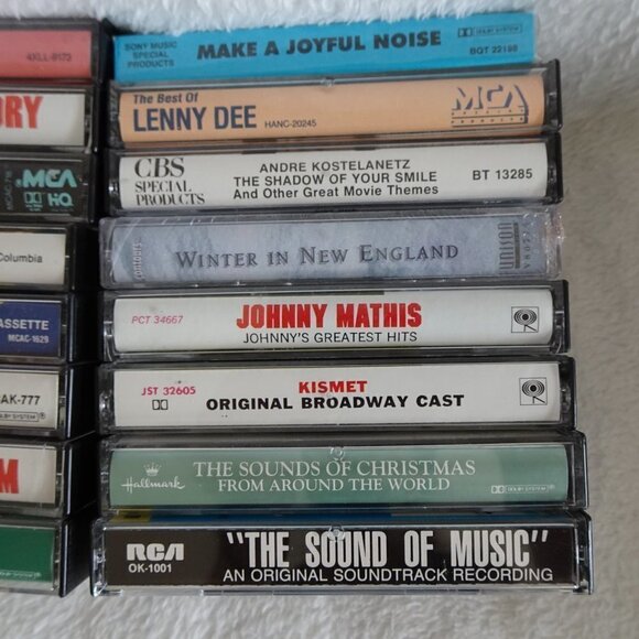 Lot Of 16 Music Cassette Tapes Mixed Bundle Easy Listening Streisand Mathis Xmas - Picture 5 of 9